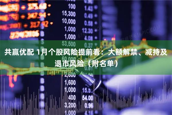 共赢优配 1月个股风险提前看：大额解禁、减持及退市风险（附名单）