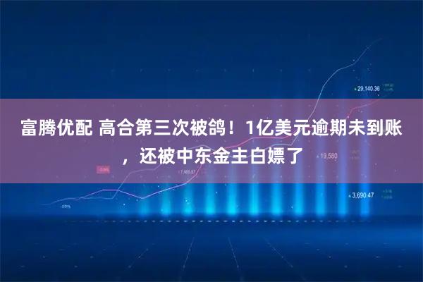富腾优配 高合第三次被鸽！1亿美元逾期未到账，还被中东金主白嫖了